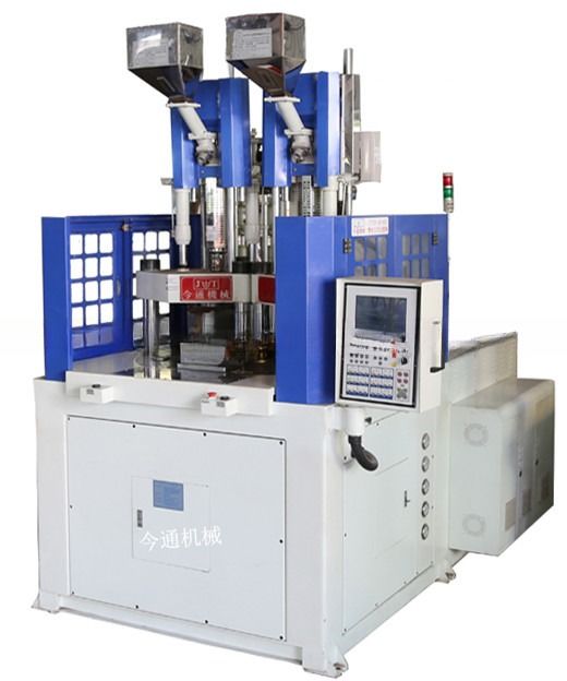 PP مزدوج الألوان سكين مقبض عمودي آلة صناعة القالب البلاستيكية JTT-550 2V-3R