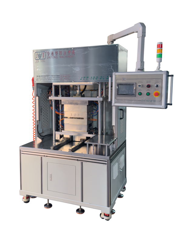 آلة قولبة الحقن ذات الضغط المنخفض 5T طاولة منزلقة واحدة JTT-100-DL-D